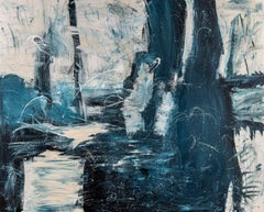 "Jackrabbit", acrylic & latex paint on canvas.