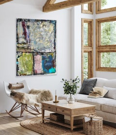 "Outside the Lines"- Colorful Abstract Mixed Media Painting