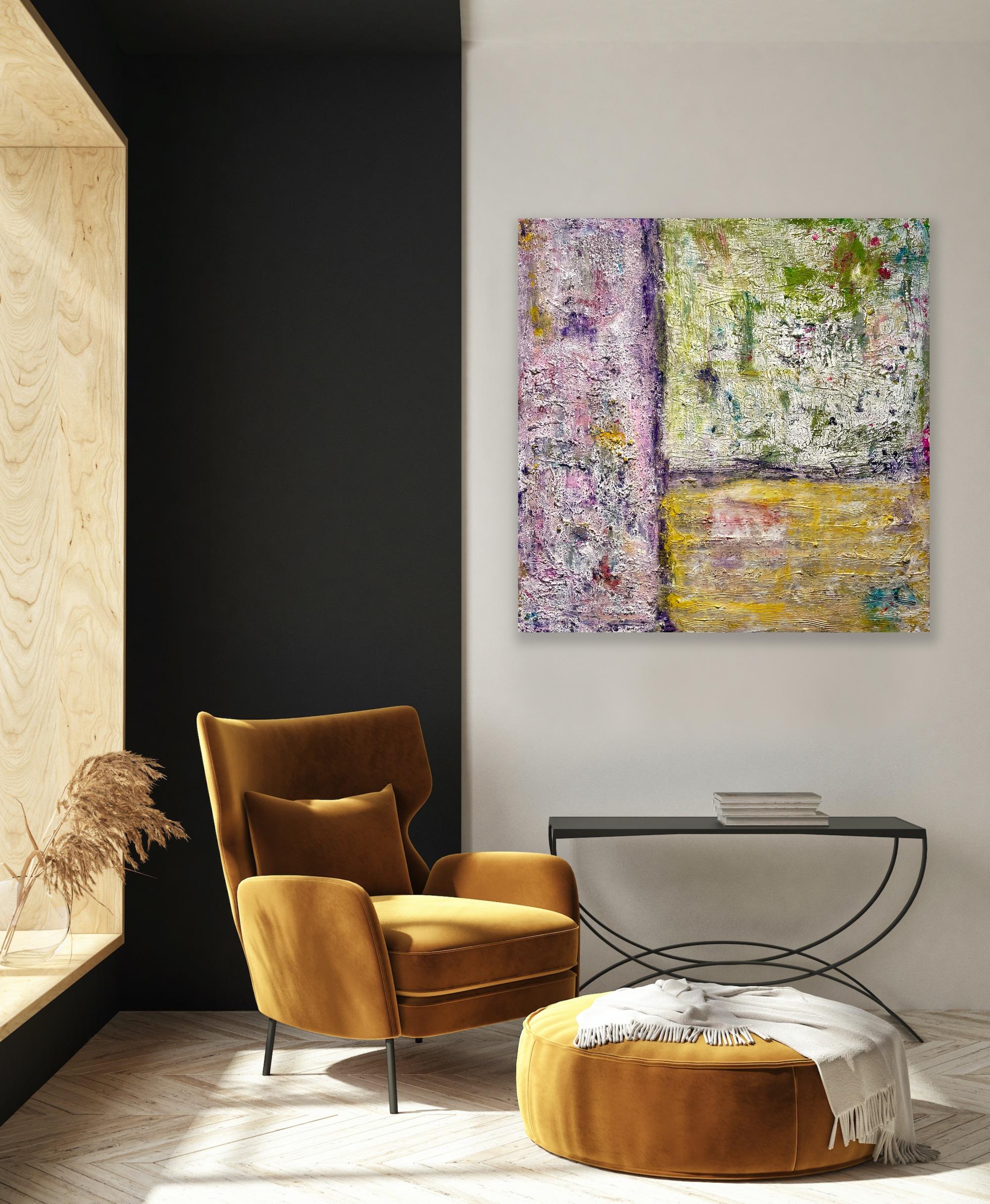Campi estivi - Painting Contemporaneo di Jordan Barker