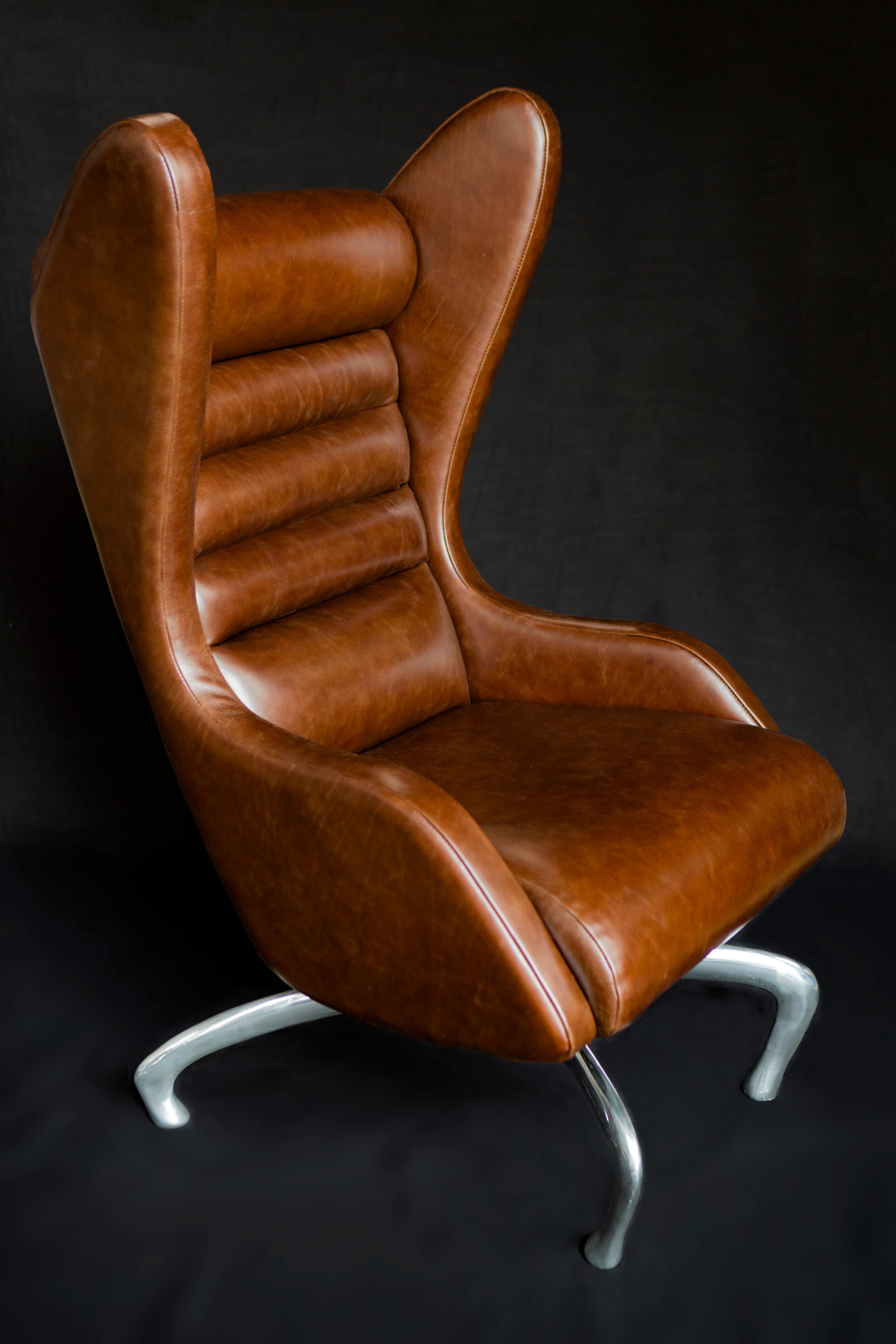 Cantering Lounge Chair, Wool Flannel / Cast Aluminum, Jordan Mozer, USA, 2003/18 For Sale 5