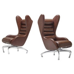 Retro Jordan Mozer Canter’s Chairs, a Pair