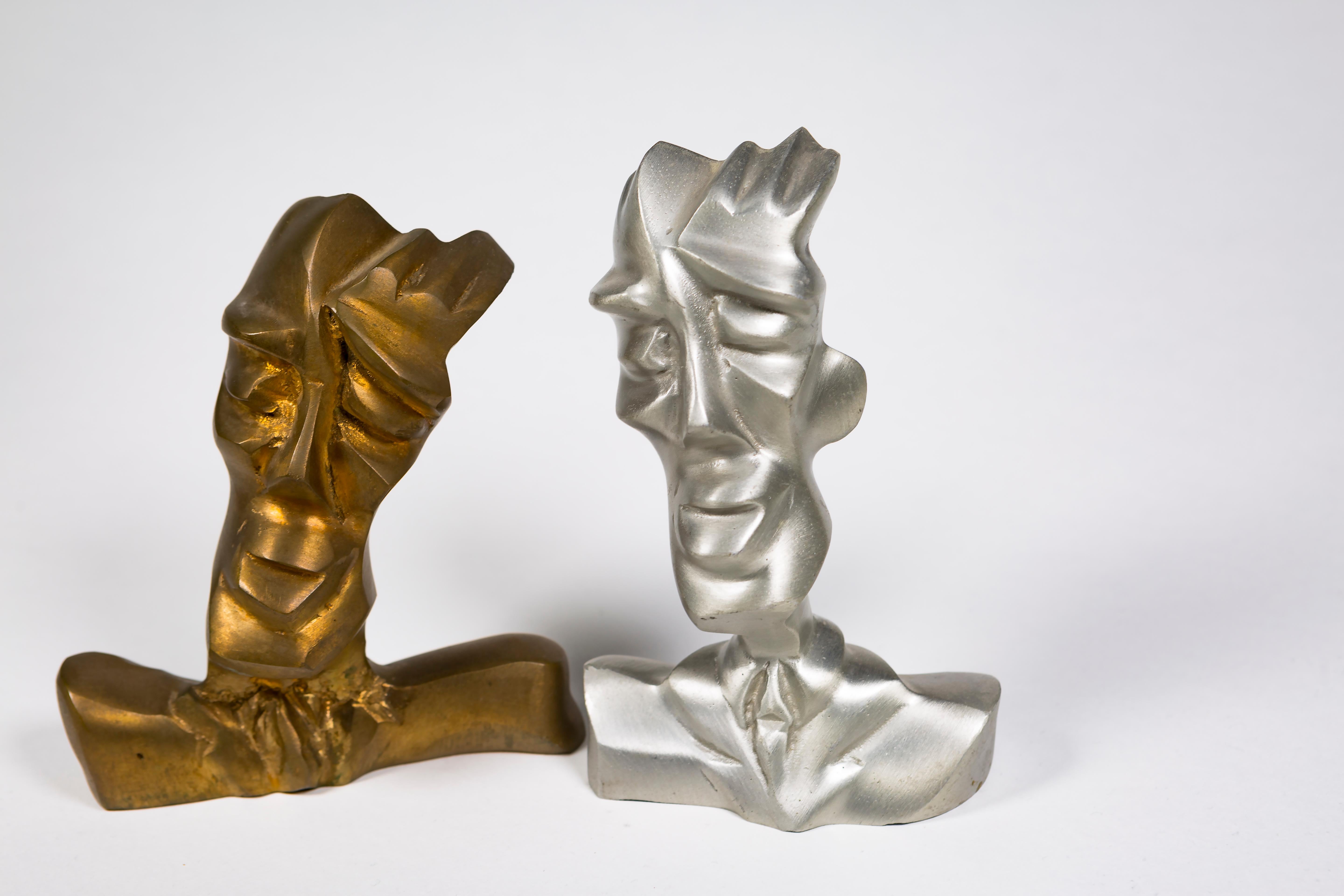 Hand-Carved Jordan Mozer, Chet, Iridium Jazzclub NY, Carved, Cast Recycled Bronze, USA, 1992 For Sale
