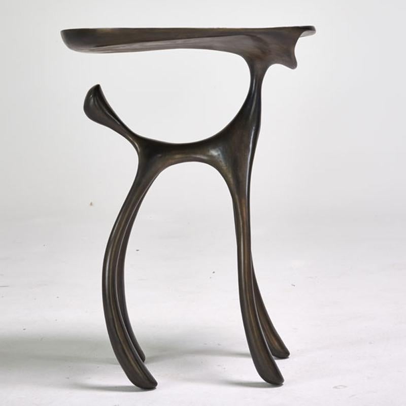 Modern Creature Side Table/Occasional Table, Patinated Cast Aluminum, Jordan Mozer 2008 For Sale