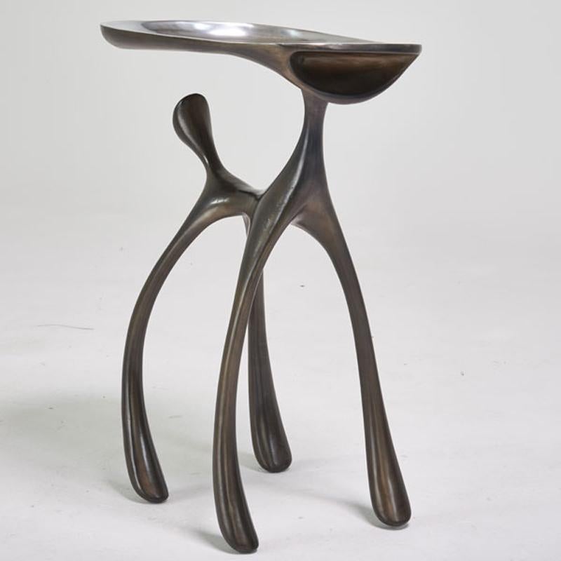 Contemporary Creature Side Table/Occasional Table, Patinated Cast Aluminum, Jordan Mozer 2008 For Sale