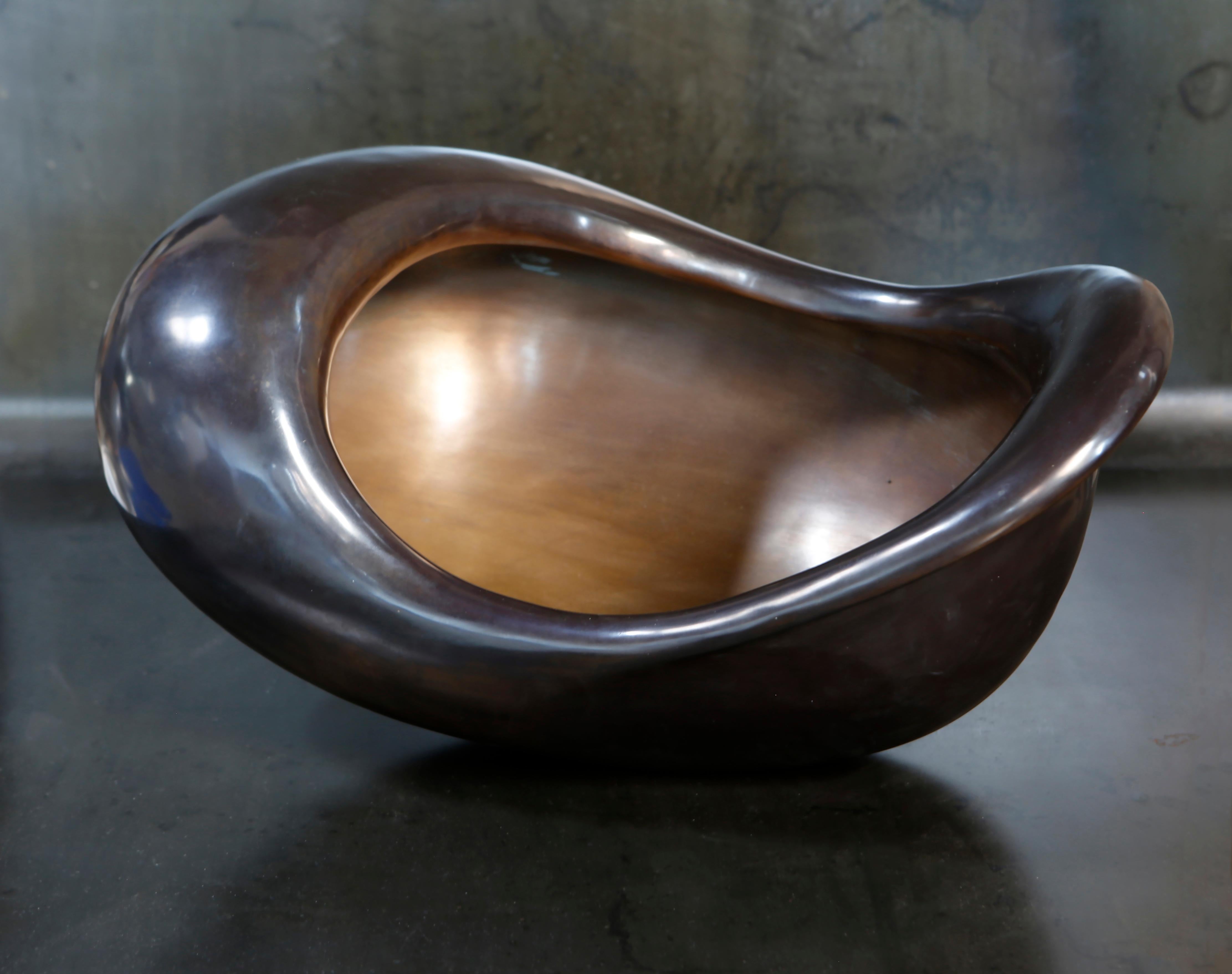 East Bowl, Bowl or Vase, Cast+Patinated Recycled Bronze, Jordan Mozer, USA 2004 (Moderne) im Angebot