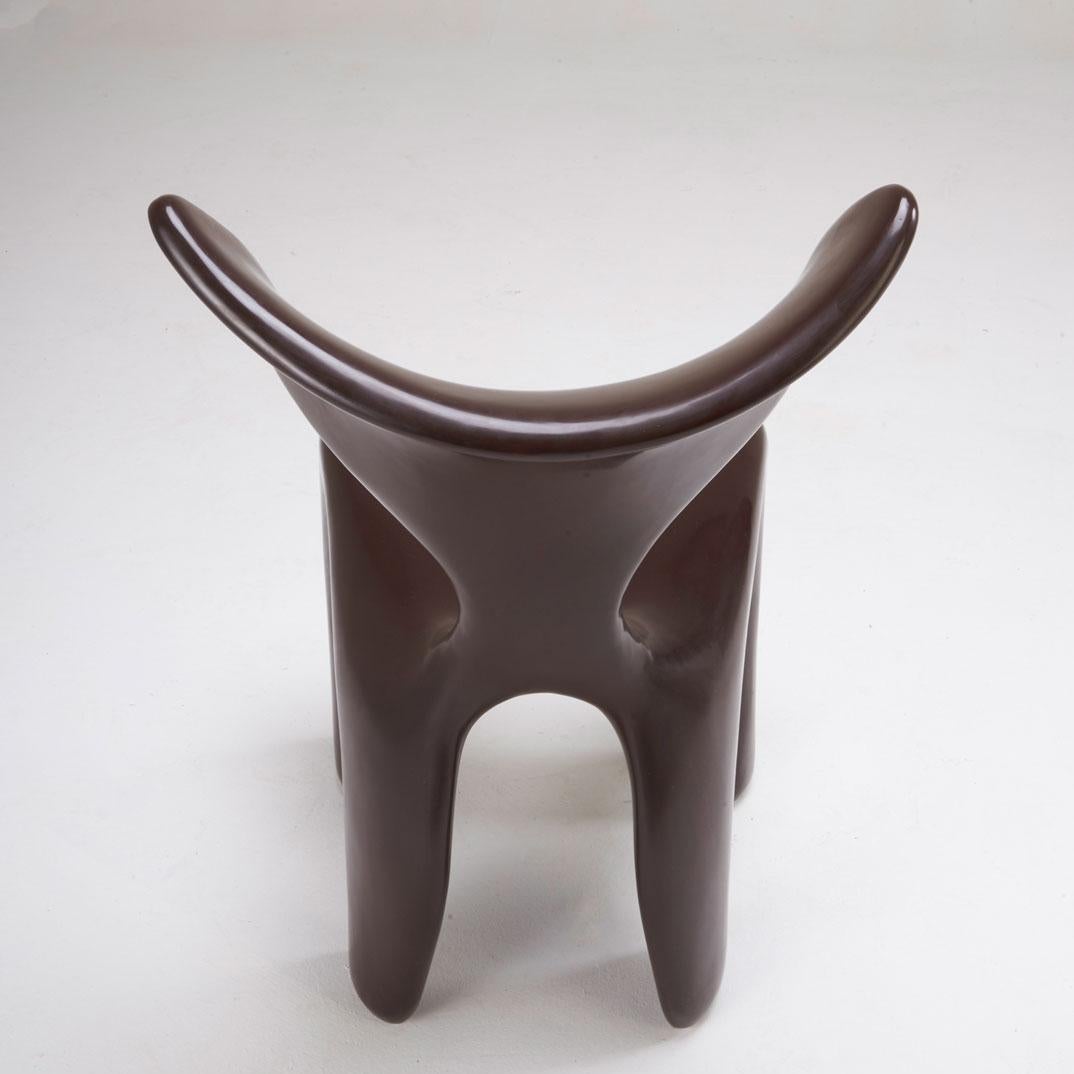 East Lounge Chair, Integrally Colored Chocolate Resin, Jordan Mozer, USA, 2004 In New Condition For Sale In Chicago, IL