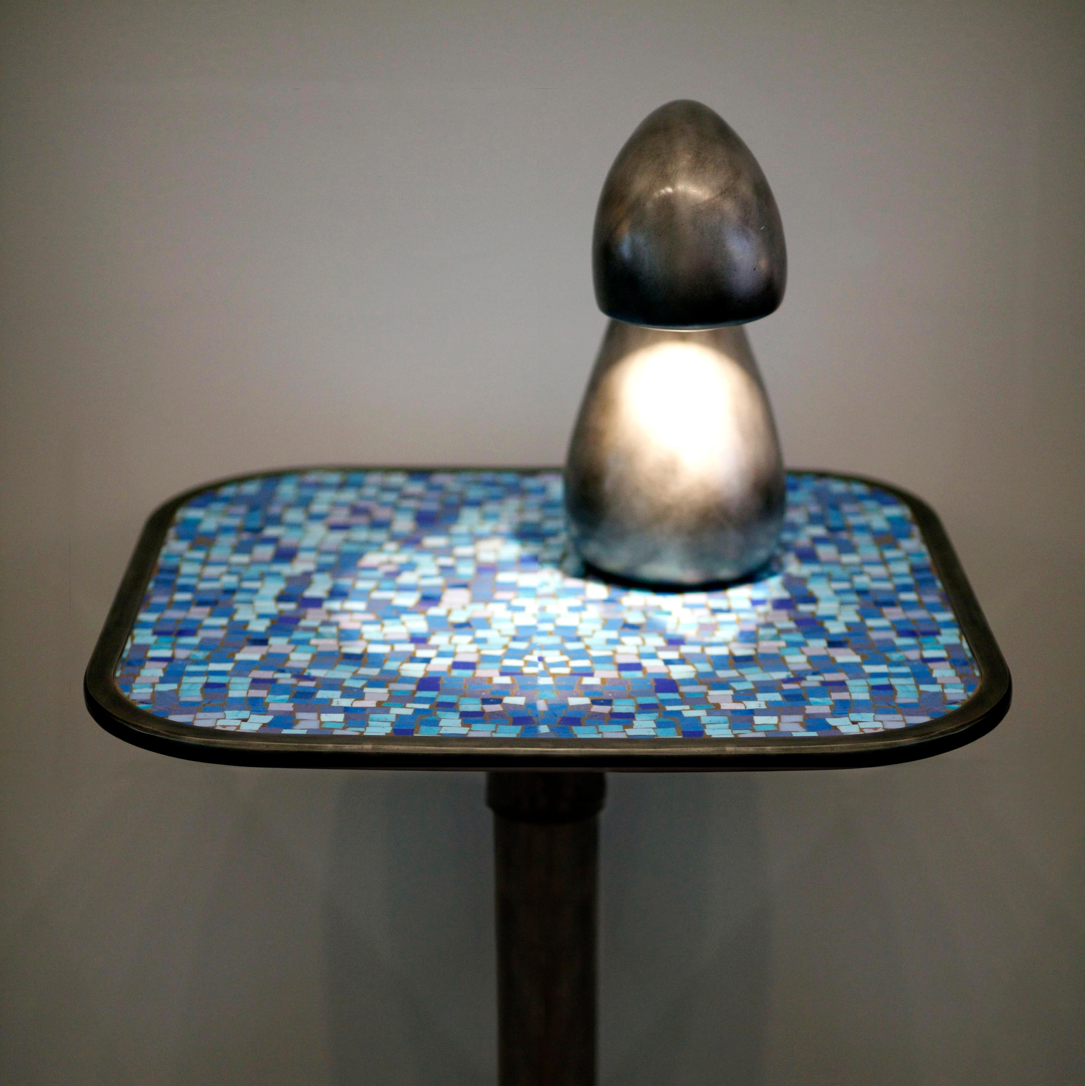 Contemporary Table Lamp: Eliza's Bright Little Question, Cast Aluminum, Jordan Mozer USA 2002 For Sale