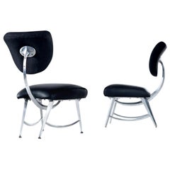 Jordan Mozer for Disney Quest Aluminum Armillary Chairs Set, Fully Restored