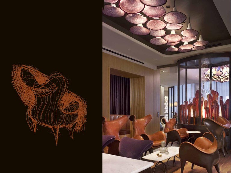 Frankie Wingback Chair/ Lounge Chair, Leather+Resin, Jordan Mozer, USA