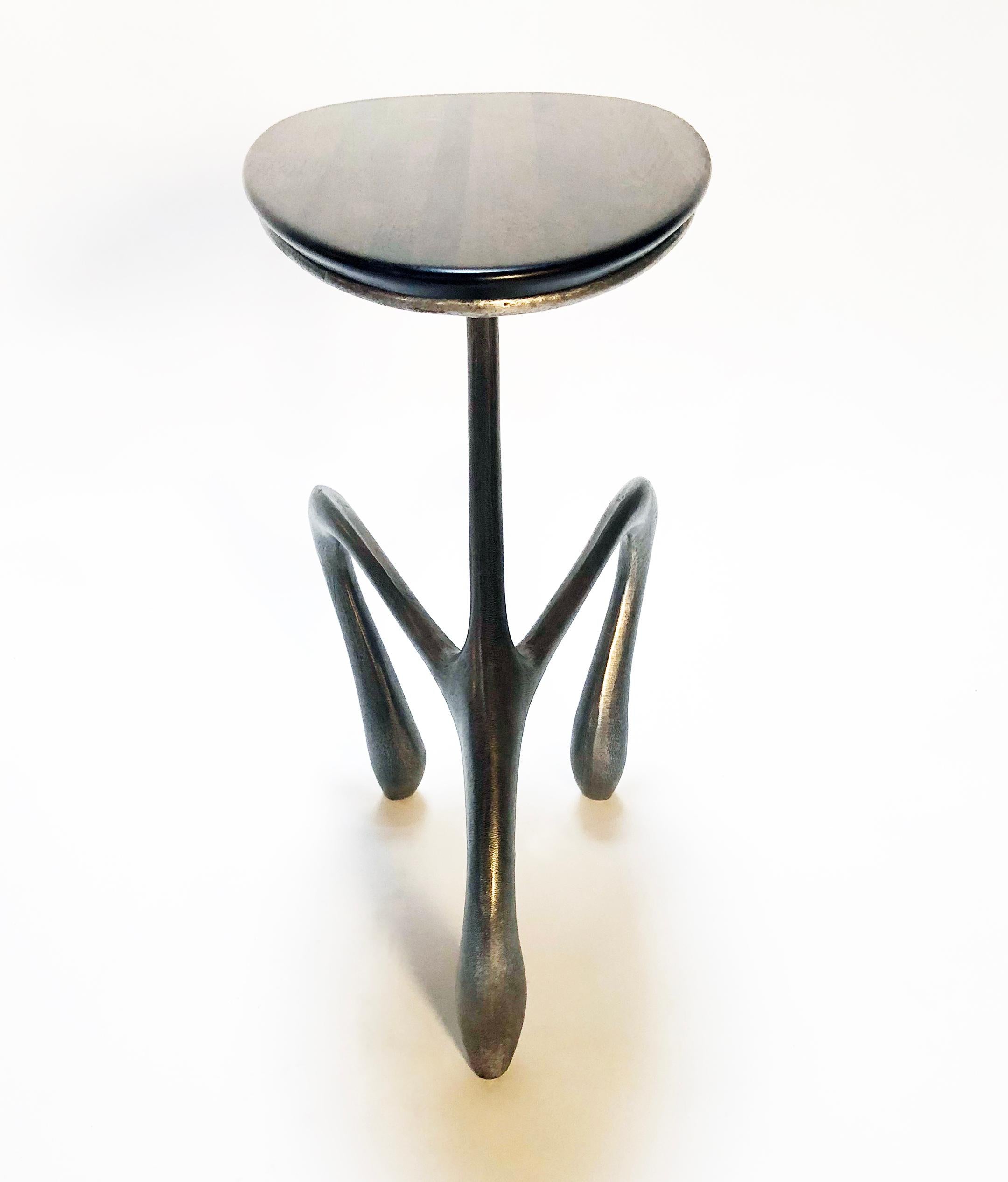 Contemporary Goosegūß Side Table/Occasional Table, Aluminum/Walnut, Jordan Mozer USA 2004/18  For Sale