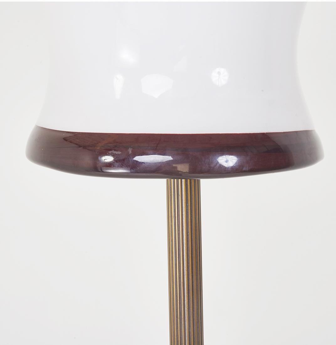 H57 Floor Lamp; Carved Cast Bronze, Blown Glass, Jordan Mozer, USA, 2008 (amerikanisch) im Angebot