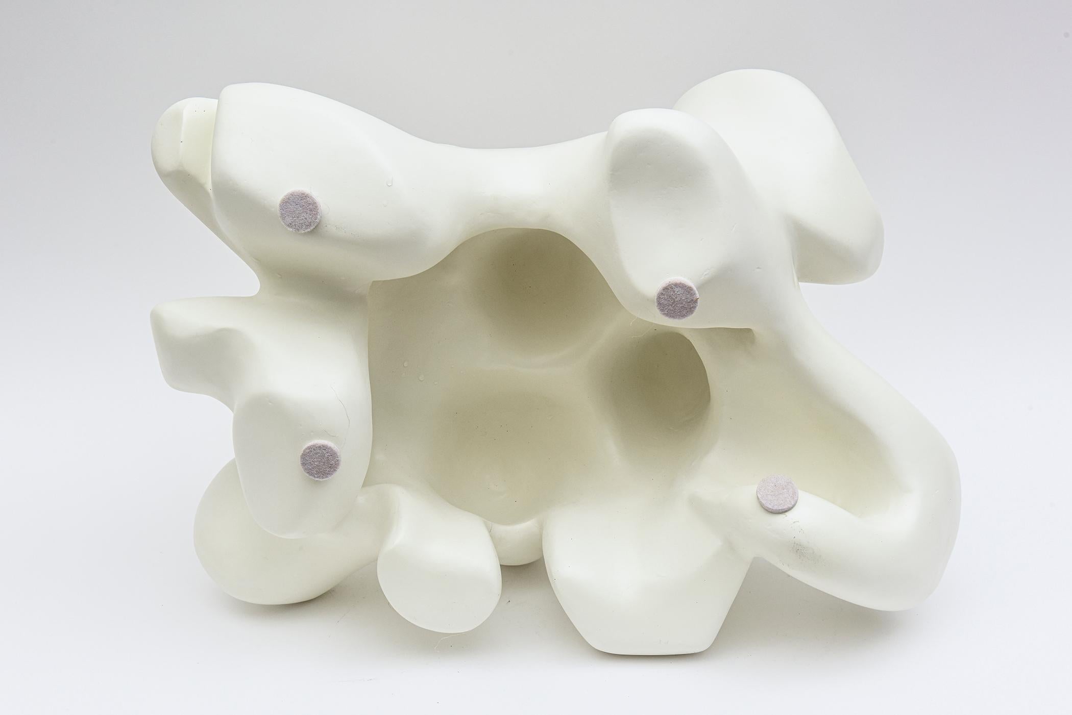 Jordan Mozer Off White Fiberglass Abstract Wall or Table Sculpture For Sale 2