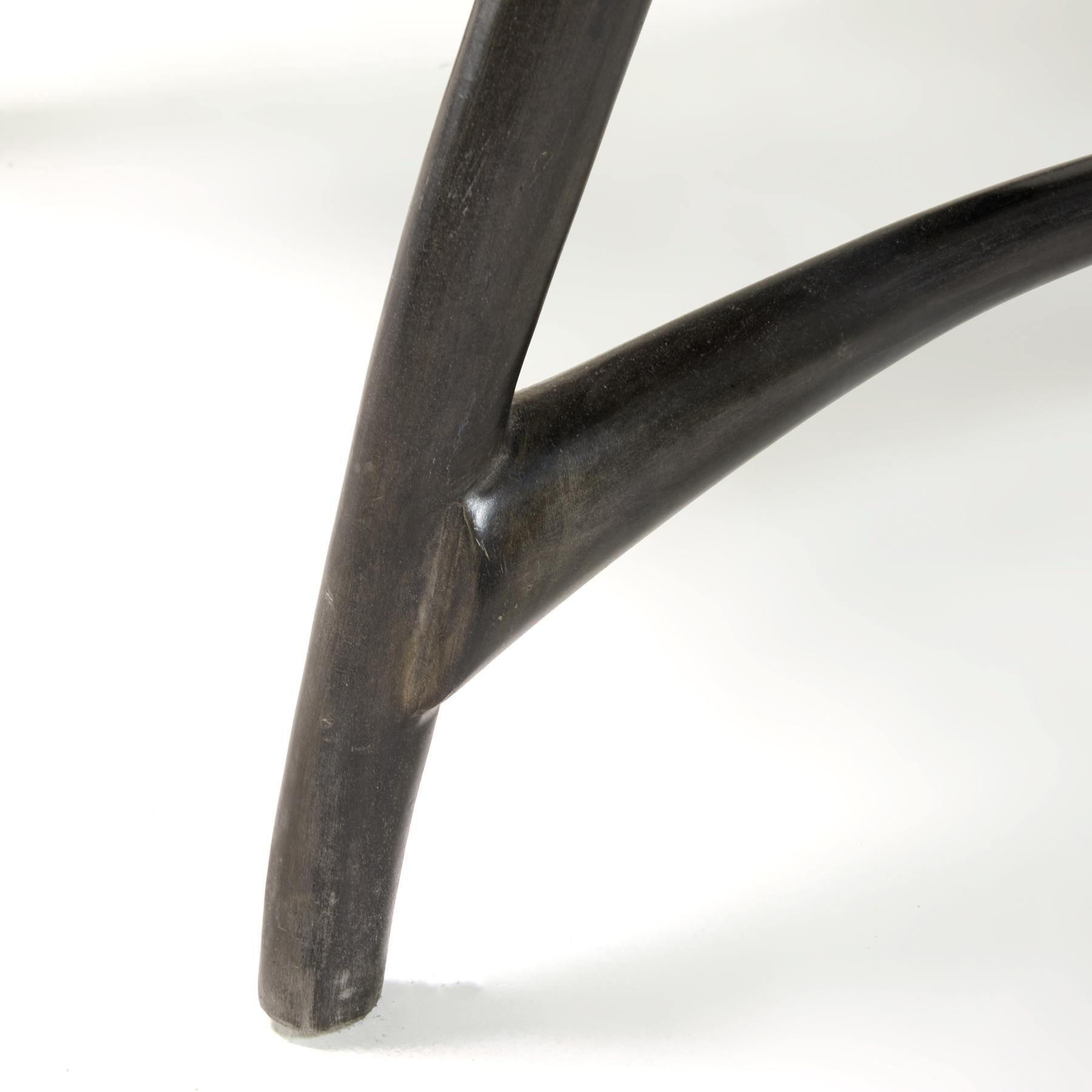Twiggy Armchair, Patinated Cast Aluminum + Leather, Jordan Mozer, USA 1997/2015 For Sale 1