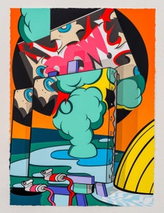 Drown Urban Street Art Signed and Numbered Print by Artist known as "Pose"
