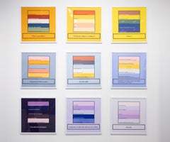 „Manch einer versucht, seinen Rhythmus zu finden, aber seine Blautöne zu kennen“, Text, Druck