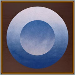 Contemporary Minimalist Geometric Painting on Basswood, 24 x 24 inches, Gaunce