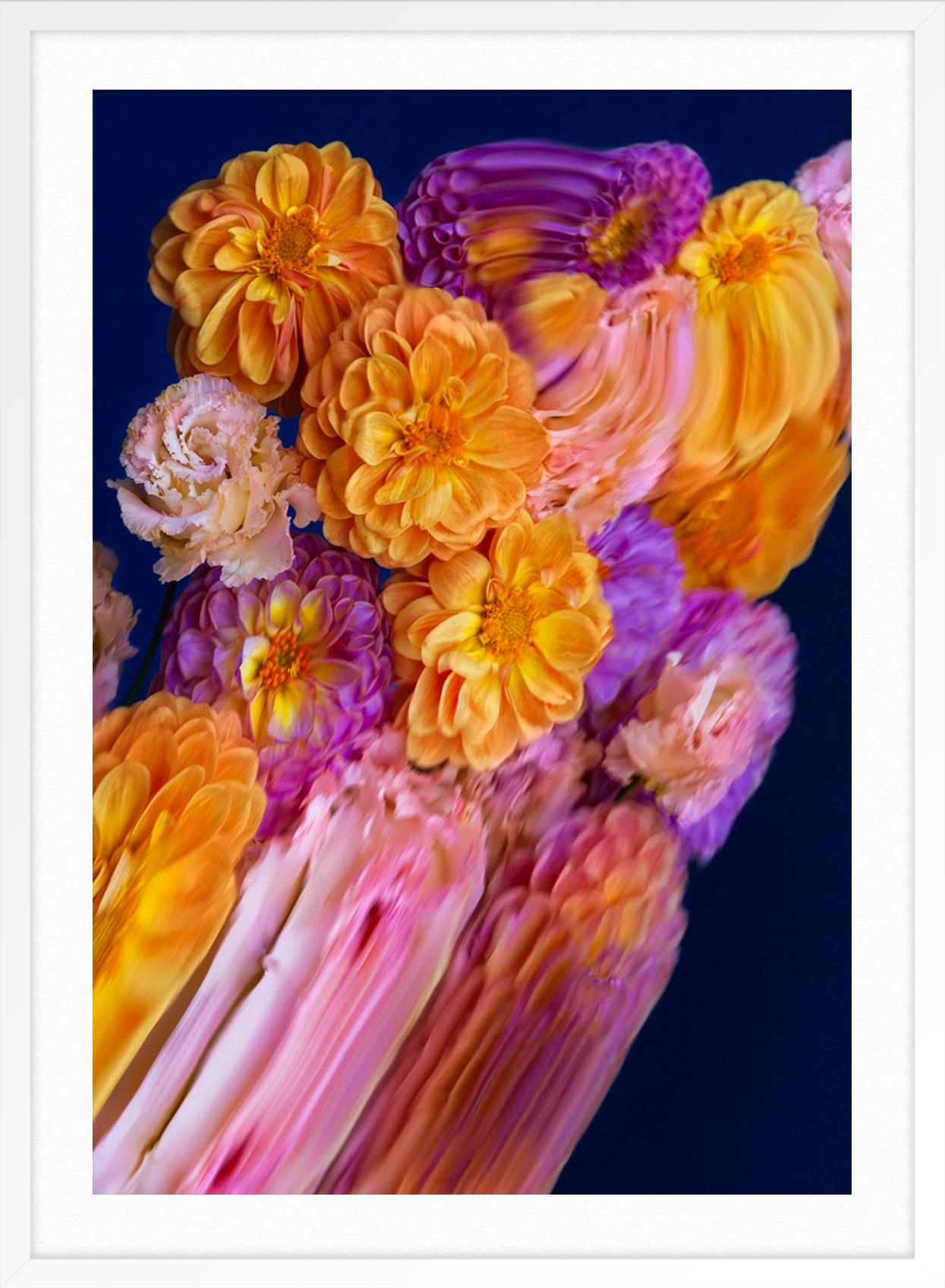 Dusk 1 - Orange Abstract Photograph by Jordan Tiberio
