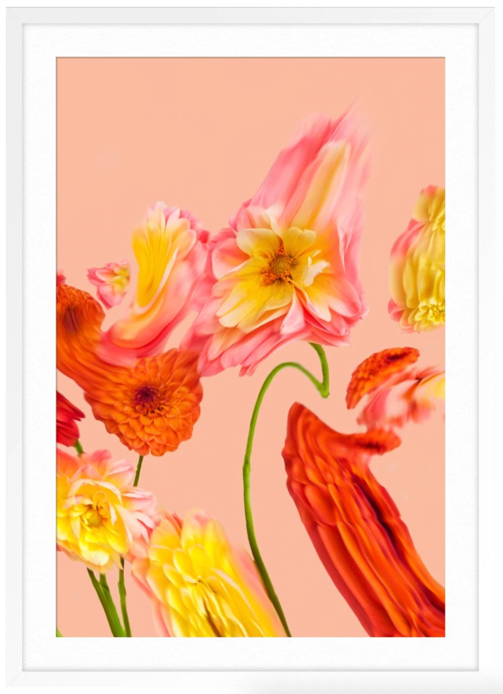 Herbst Rising 2 (Orange), Abstract Print, von Jordan Tiberio
