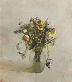 "Natura morta con fiori secchi I" di Jordan Wolfson, (2021) Pittura a olio
