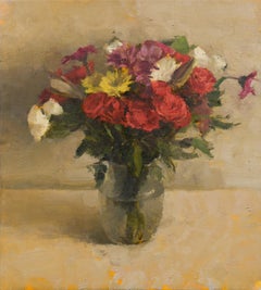 « Still Life with Flowers I » de Jordan Wolfson, (2018) peinture à l'huile