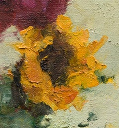 "Naturaleza muerta con flores VI" de Jordan Wolfson, (2019) Pintura al óleo