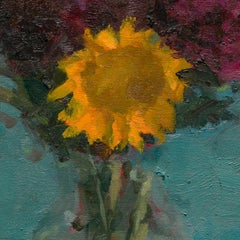 "Still Life with Flowers VIII" by Jordan Wolfson, (2019) Oil Painting