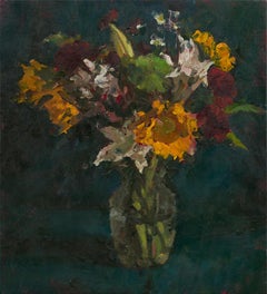 "Nature morte aux fleurs XXII" (2021) Nature morte aux fleurs, peinture à l'huile