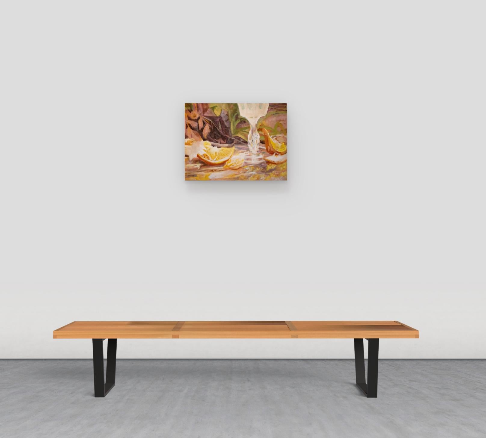 Kristallklar - Zeitgenössisches Stilleben mit Orangen und Zitrusfrüchten Glas, 2025 im Angebot 1