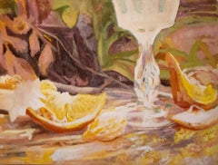 Kristallklar - Zeitgenössisches Stilleben mit Orangen und Zitrusfrüchten Glas, 2025