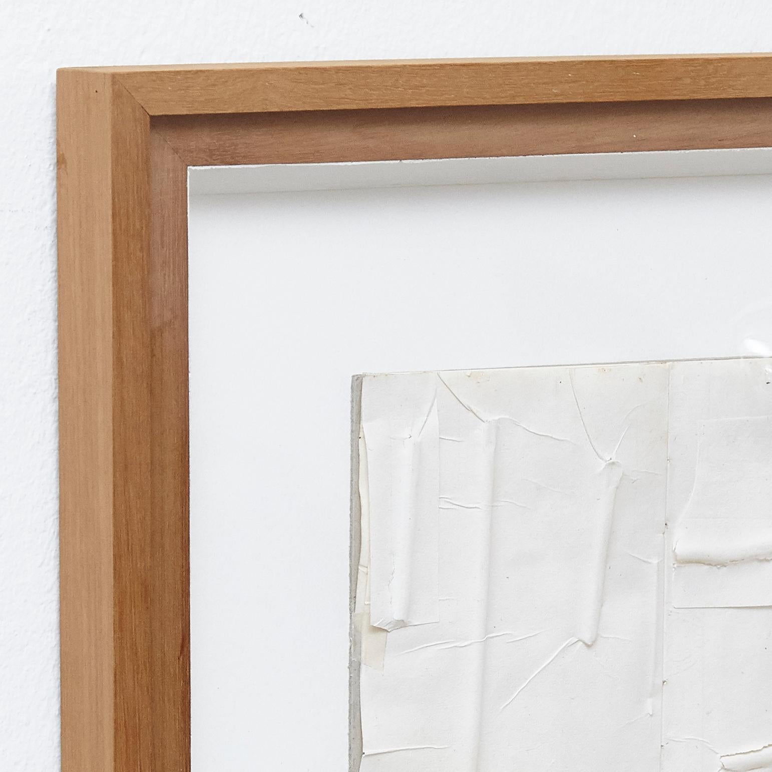 Modern Jordi Alcaraz Contemporary Abstract Minimalist White Artwork, 2019