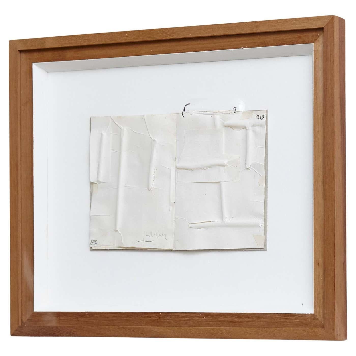 Espagnol Jordi Alcaraz œuvre d'art contemporain abstrait minimaliste blanc, 2019. en vente