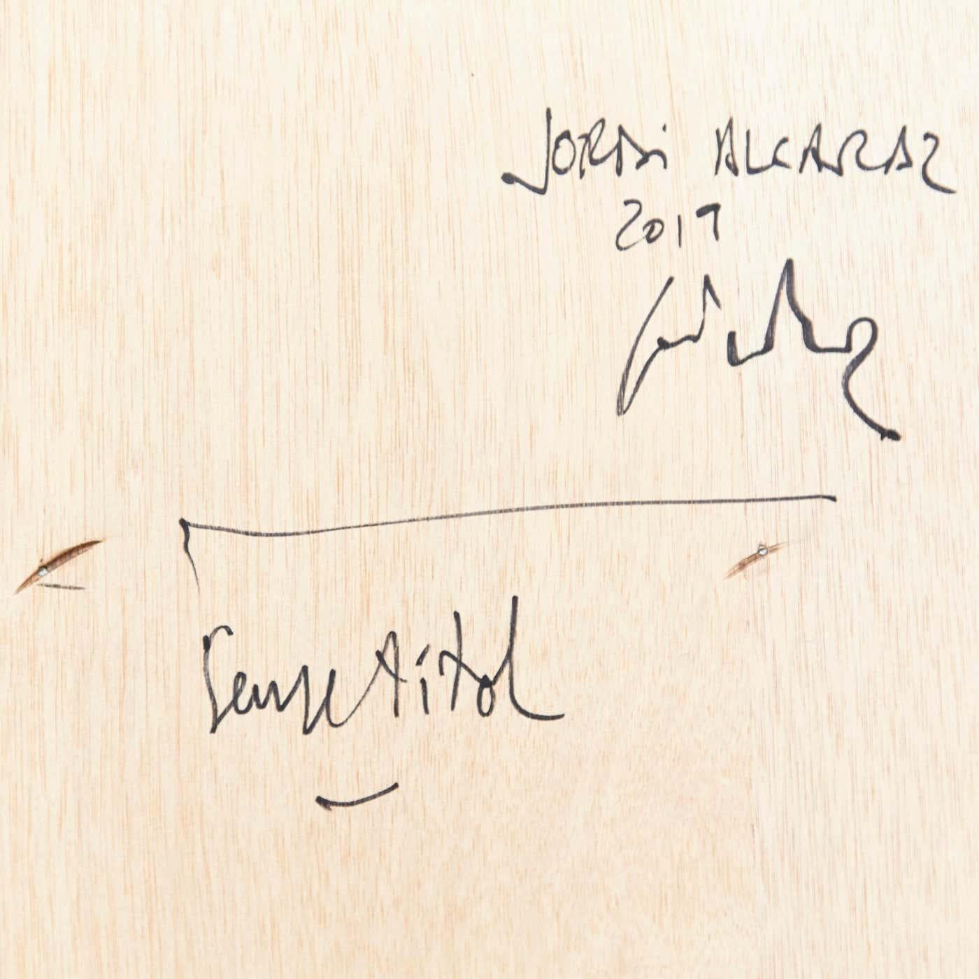 Jordi Alcaraz œuvre d'art contemporain abstrait minimaliste blanc, 2019. Bon état - En vente à Barcelona, Barcelona