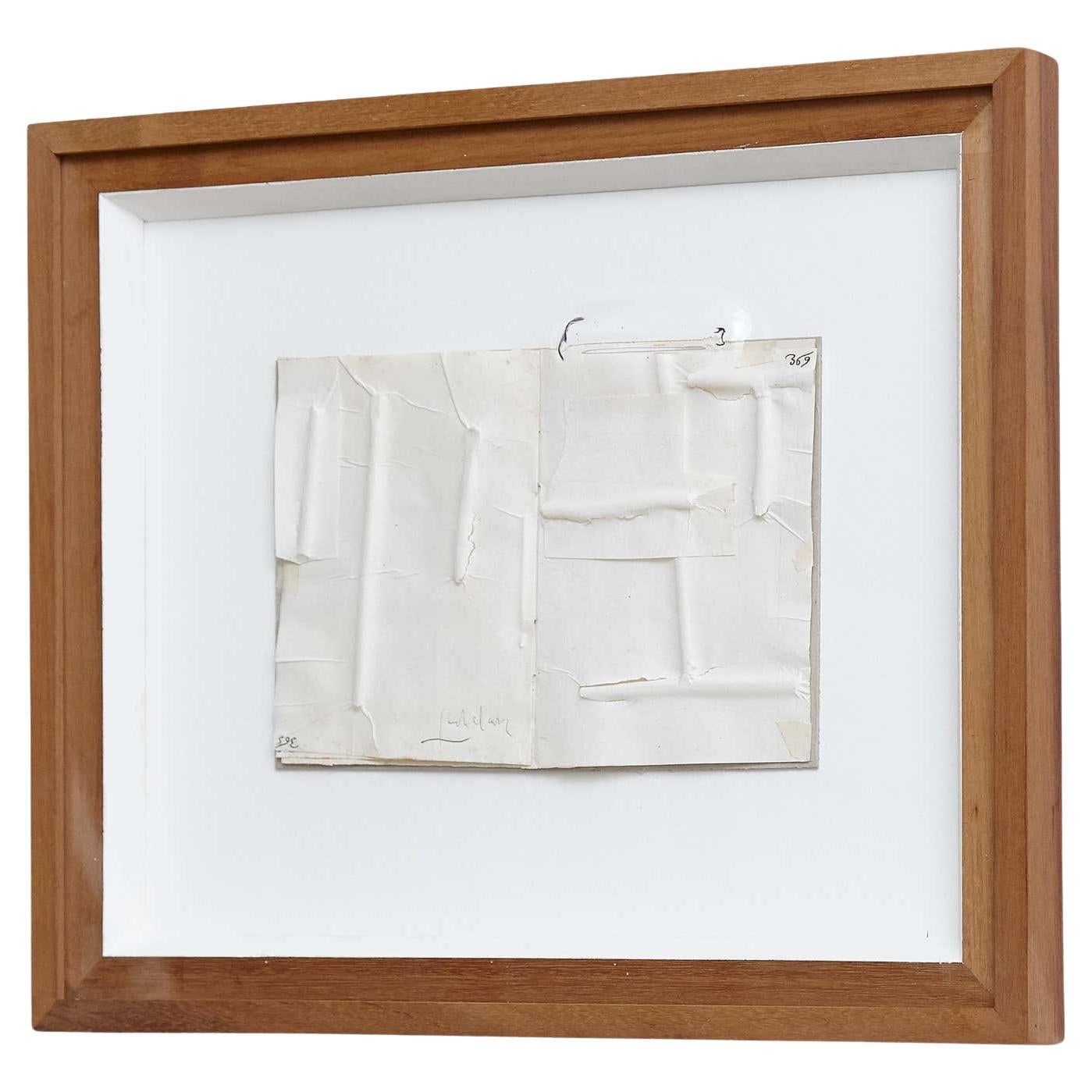 Jordi Alcaraz œuvre d'art contemporain abstrait minimaliste blanc, 2019. en vente