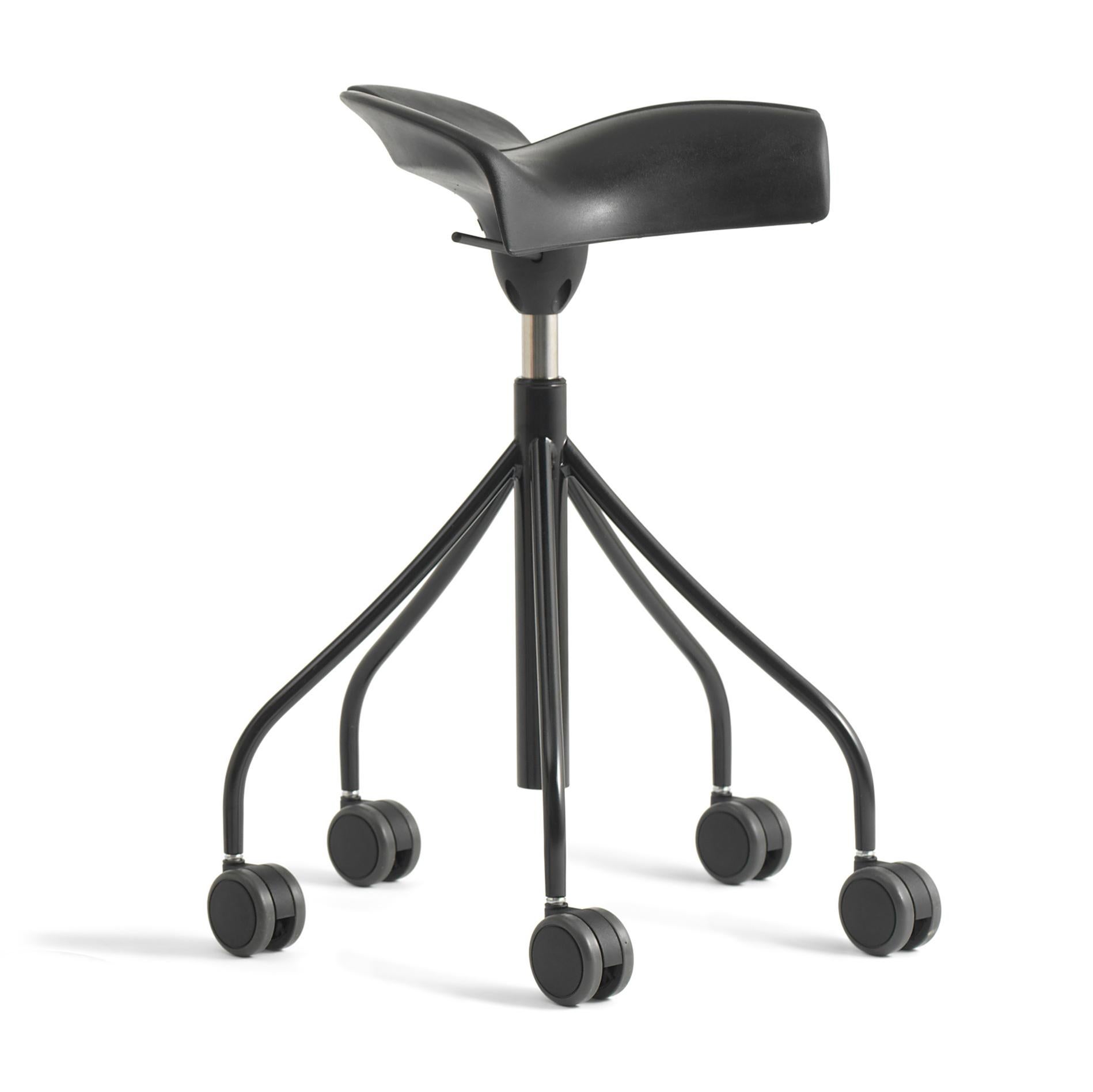 Spanish Jordi Badía, Otto Canalda, Black Binaria Stool by BD Barcelona For Sale