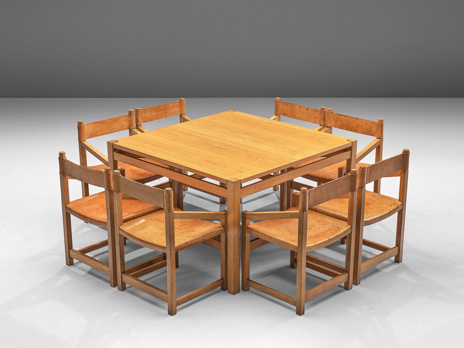 Jordi Casablanca Muntañola Dining Table in Solid Oak In Good Condition For Sale In Waalwijk, NL