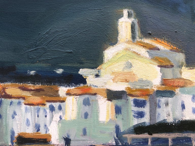 Jordi Curós Ventura (1930-2007) - Cadaques - Oil on canvas
Oil measures 60x73 cm.
Frameless..

Jordi Curós Ventura (Olot, Girona, March 4, 1930) is a Catalan painter.

He trained at the Olot School of Arts and Crafts, a center of great artistic