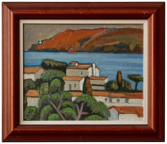"Llafranc" by Jordi Curos Coastal Landscape Oil Painting 