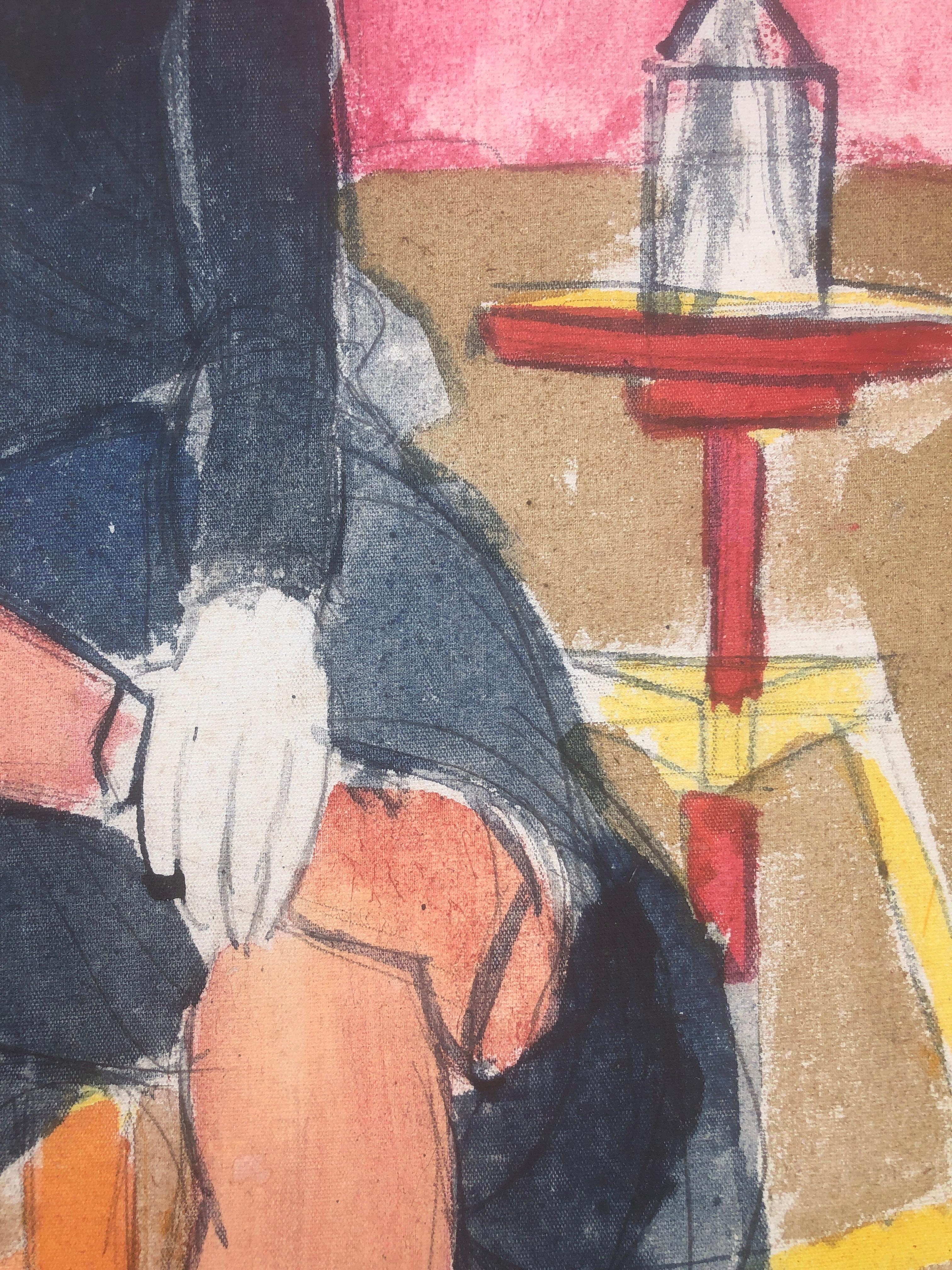 Jordi Ventura (1930-2007) - Donna
Tecnica mista su cartone telato.
Misure dell'opera 41x33 cm.
Senza cornice.

Jordi Curós Ventura (Olot, Girona, 4 marzo 1930) è un pittore spagnolo.

Si è formato presso la Scuola di Arti e Mestieri di Olot, un