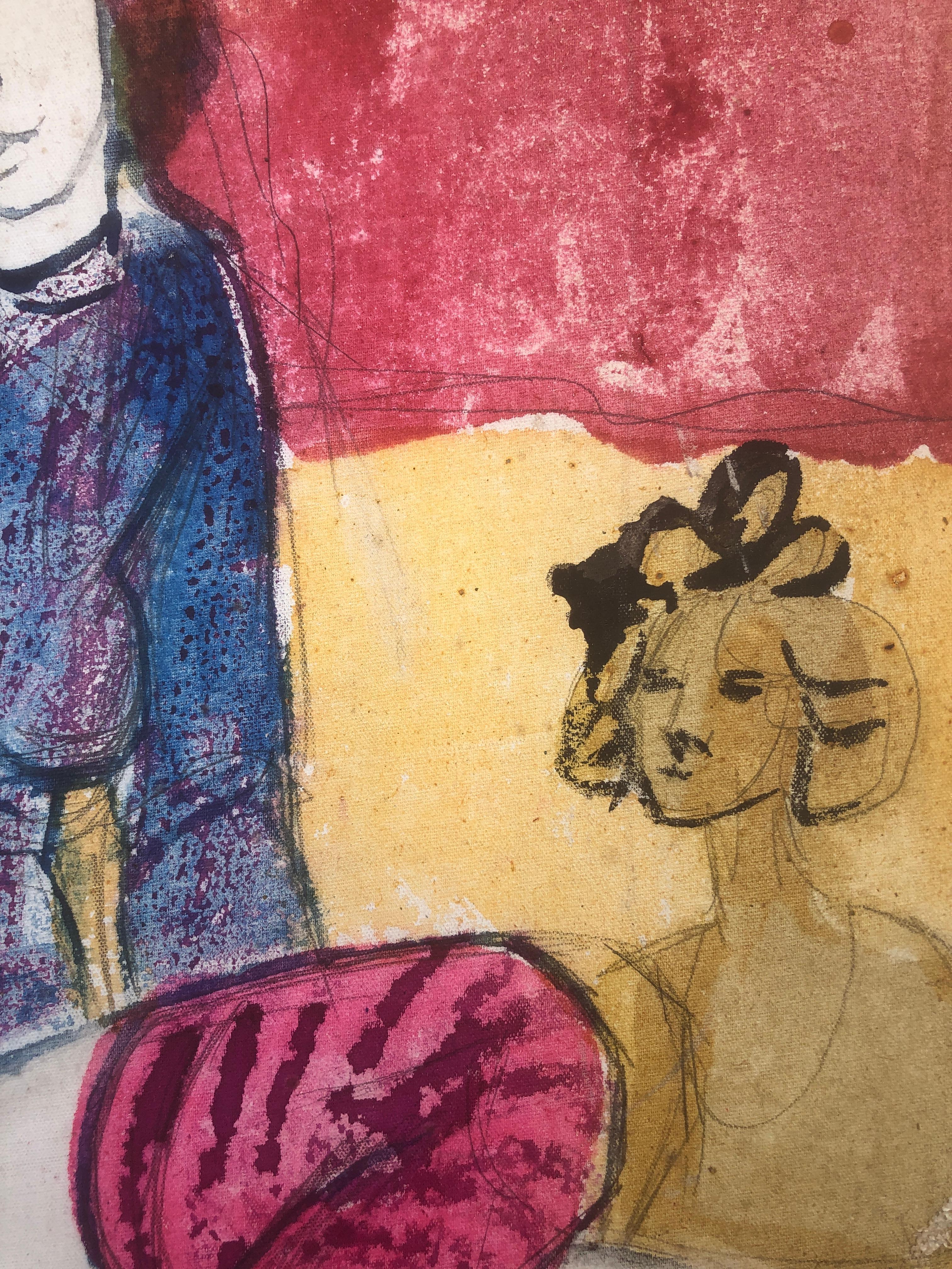 Jordi Ventura (1930-2007) - Donna
Tecnica mista su cartone telato.
Misure dell'opera 41x33 cm.
Senza cornice.

Jordi Curós Ventura (Olot, Girona, 4 marzo 1930) è un pittore spagnolo.

Si è formato presso la Scuola di Arti e Mestieri di Olot, un