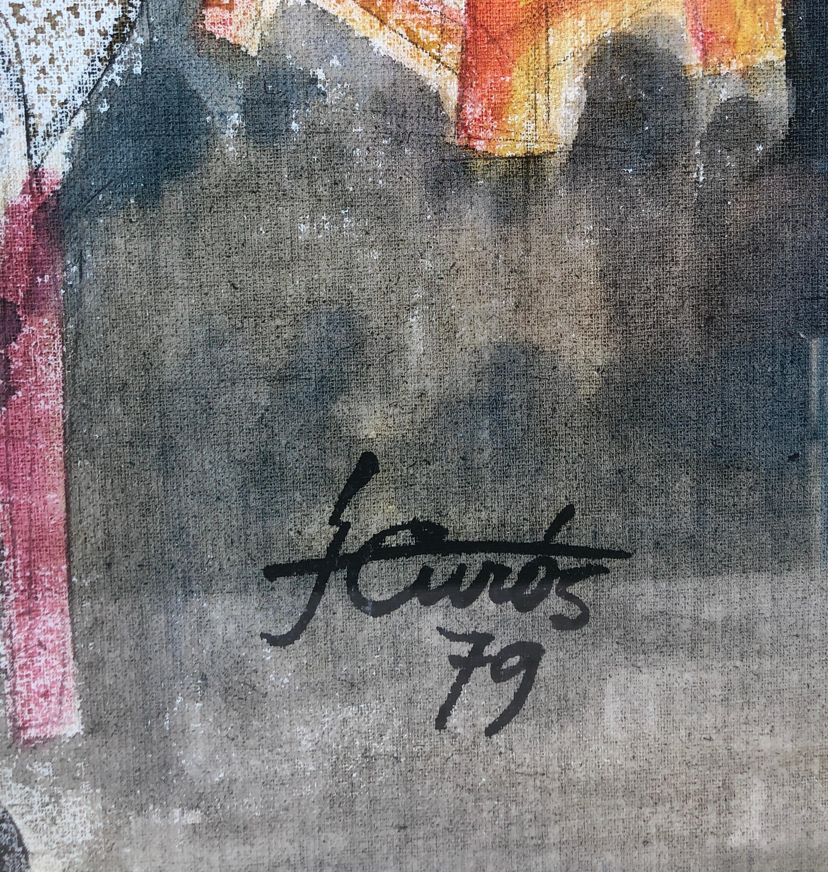 quadro donna che fuma