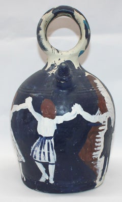 Jordi Curós Ventura (1930 - 2017) - Botijo pintado a mano - Escena sardanista