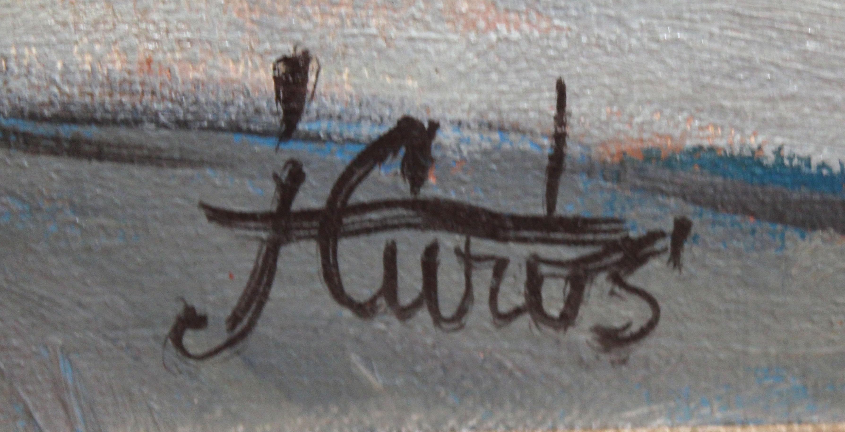 Óleo sobre tela - Bodegón firmado y titulado im Angebot 3