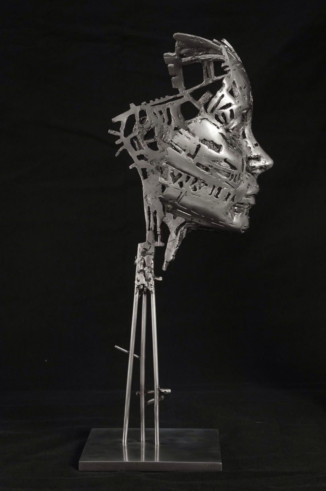 Irene - 21st Century, Contemporary, Figurative Sculpture, Steel, Portrait 2