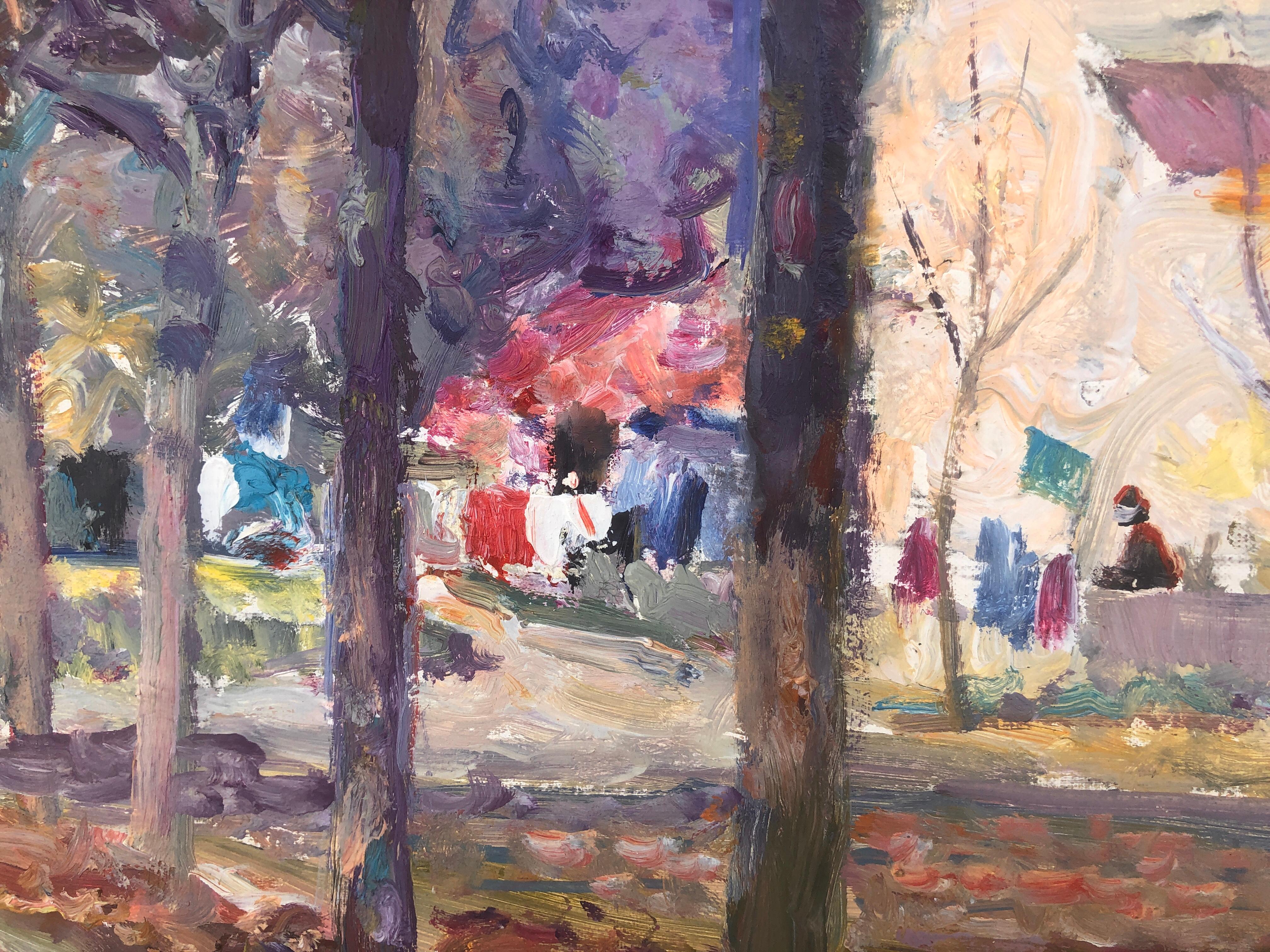Jordi Freixas Cortés (1917-1984) - Walking in the park - Oil on canvas
Oil measures 54x65 cm.
Frame measures 62x72 cm.
Lossy frame.

Jordi Freixas Cortés (1917-1984)

Jordi Freixas Cortés is a Catalan painter with a colorful instinct and high
