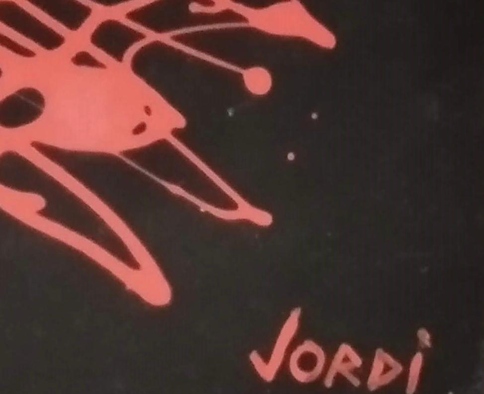 Senza titolo - Abstract Painting Nero di Jordi Mercade