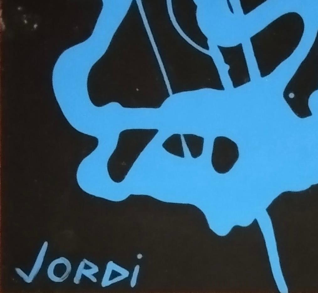 Senza titolo - Abstract Painting Blu di Jordi Mercade