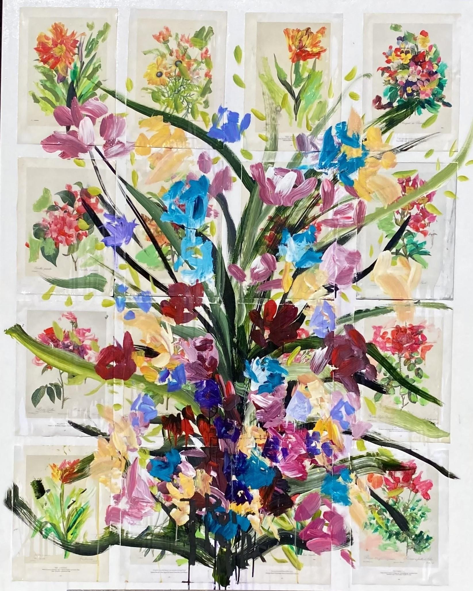 Book of Flowers 3 (small)  - Mixed Media Art by Jordi Mollà