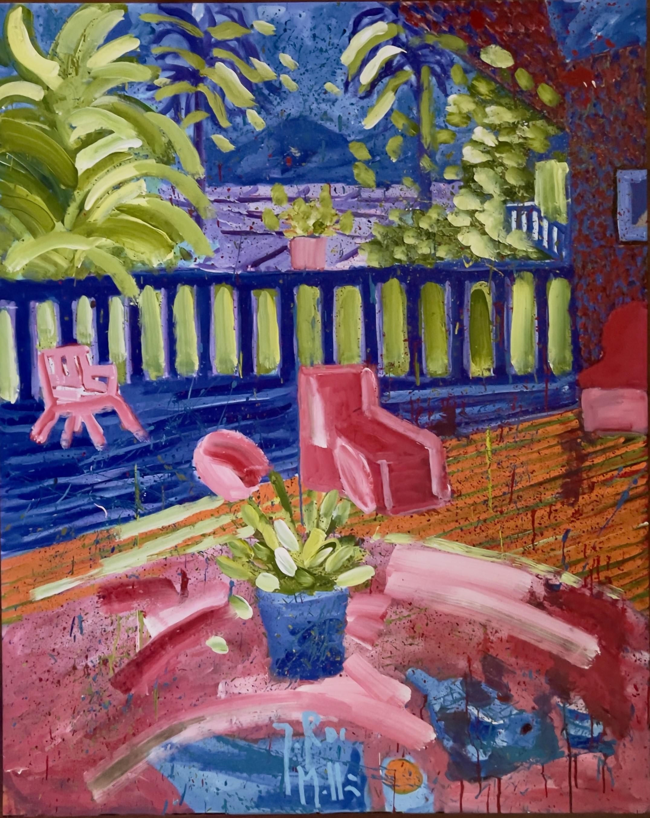 Jordi Mollà Abstract Painting - Patio
