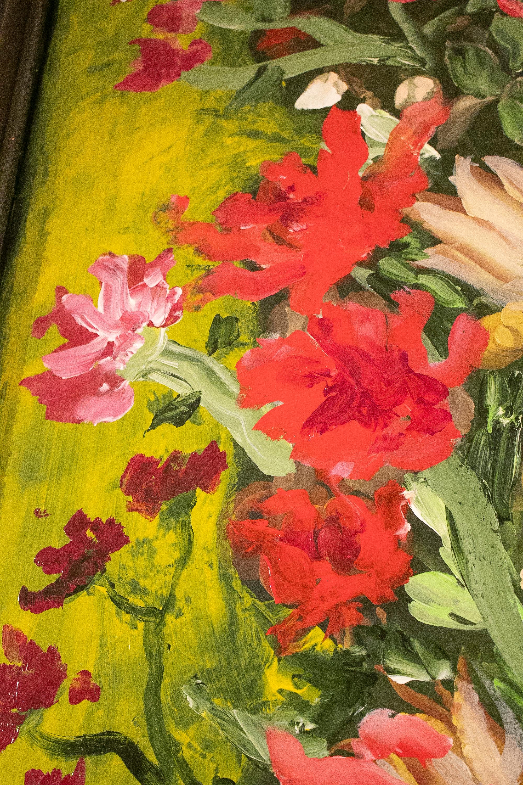 Peinture à l'huile de la série Marbella « Flower Power » de Jordi Moll, 2021 en vente 5