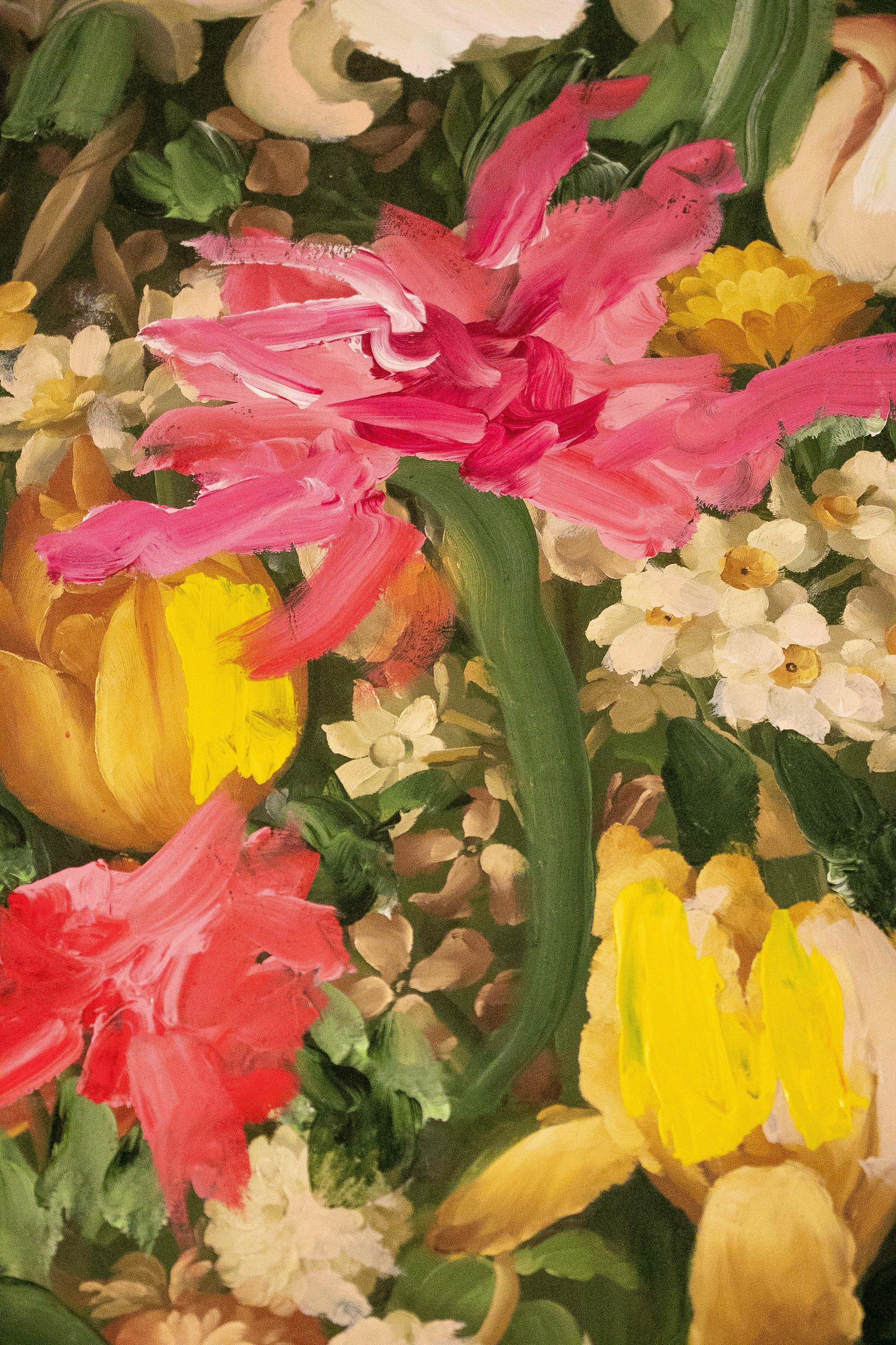 Peinture à l'huile de la série Marbella « Flower Power » de Jordi Moll, 2021 en vente 7